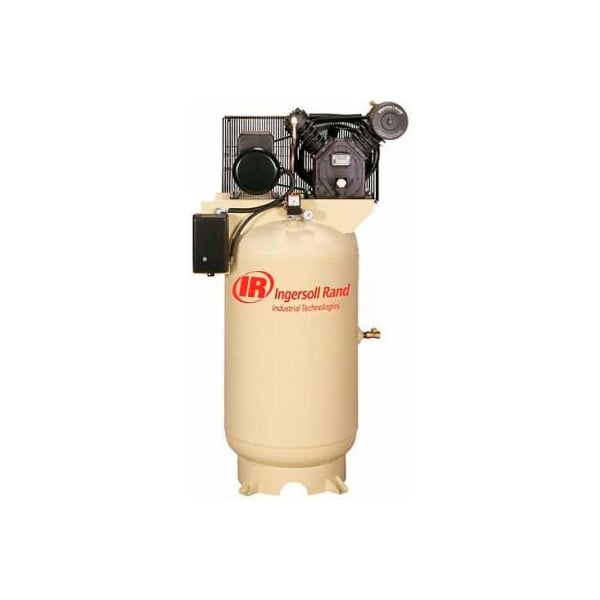 Ingersoll-Rand Ingersoll Rand 2475N7.5-V, 7.5 HP, Two-Stage Compressor, 80 Gal, Vert., 175 PSI, 24CFM, 3-Phase 200V 45465416 - main